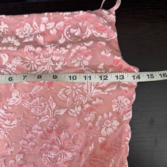 Free People Antoinette Mini Dress Womens Small Velvet Floral Flowy Skater Y2K - Picture 10 of 13